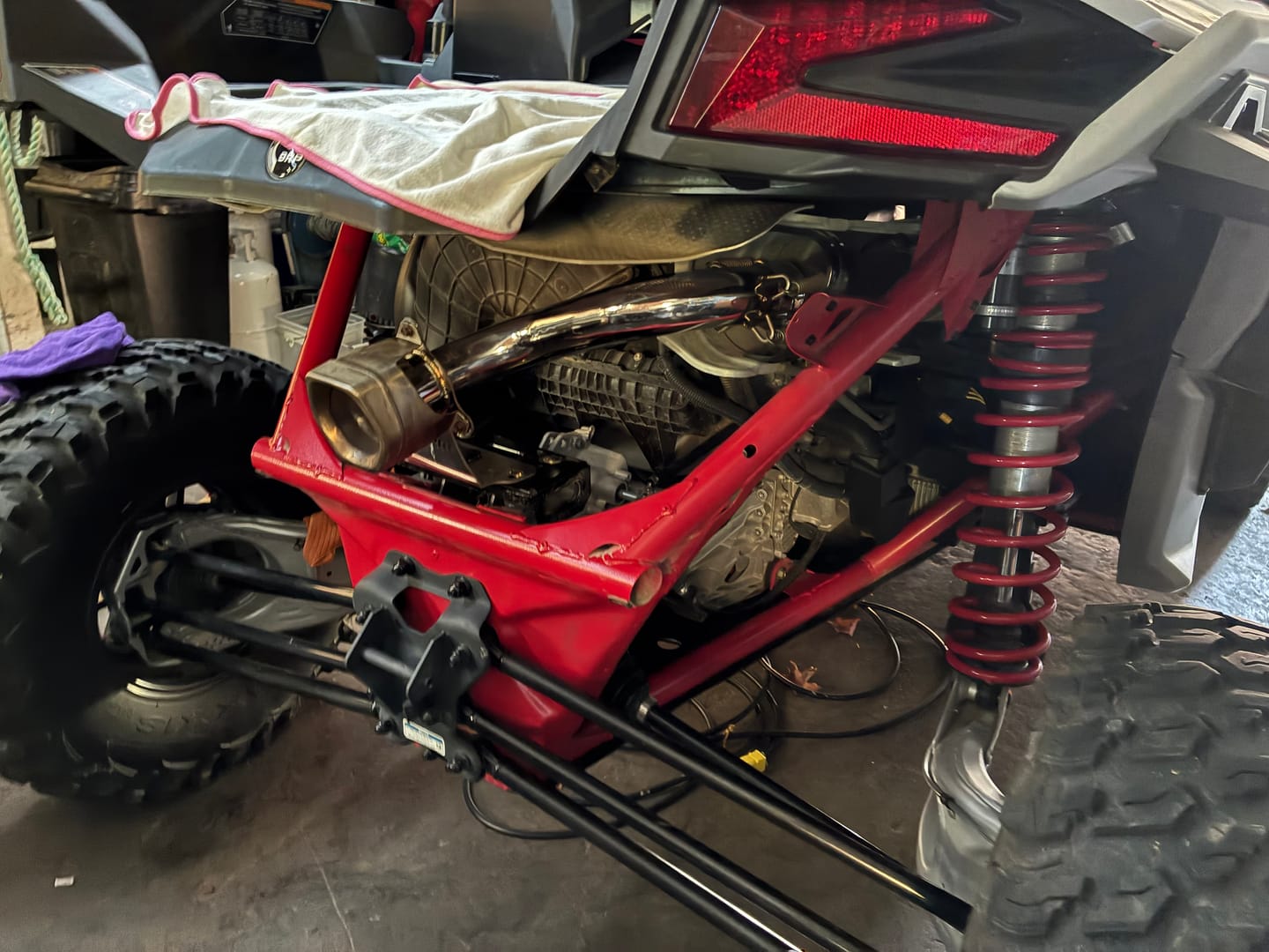 Customer photo review of RPM Can-Am X3 Muffler Delete " Slip On " Exhaust Race Pipe