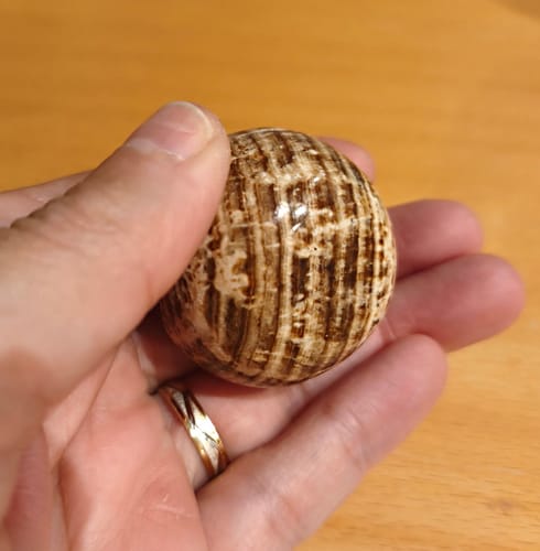 Customer photo review of Aragonito Marrón Rodado || Vivir el presente - Estabilizador