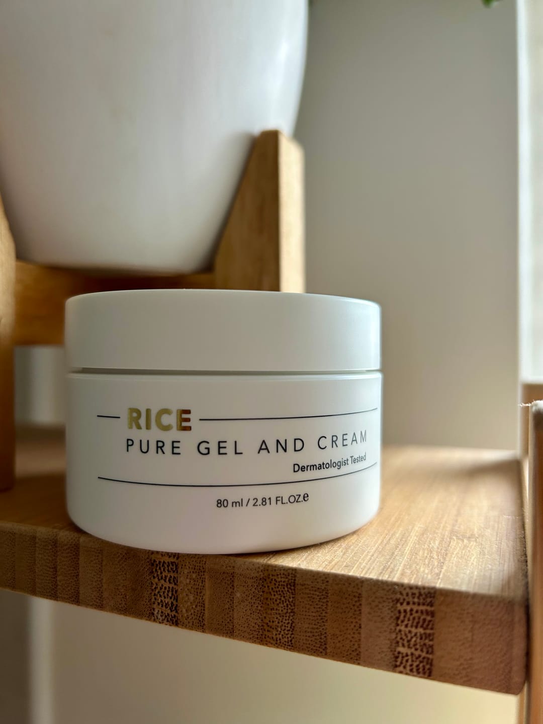 Customer photo review of Rice Pure Gel and Cream Moisturiser 80ml