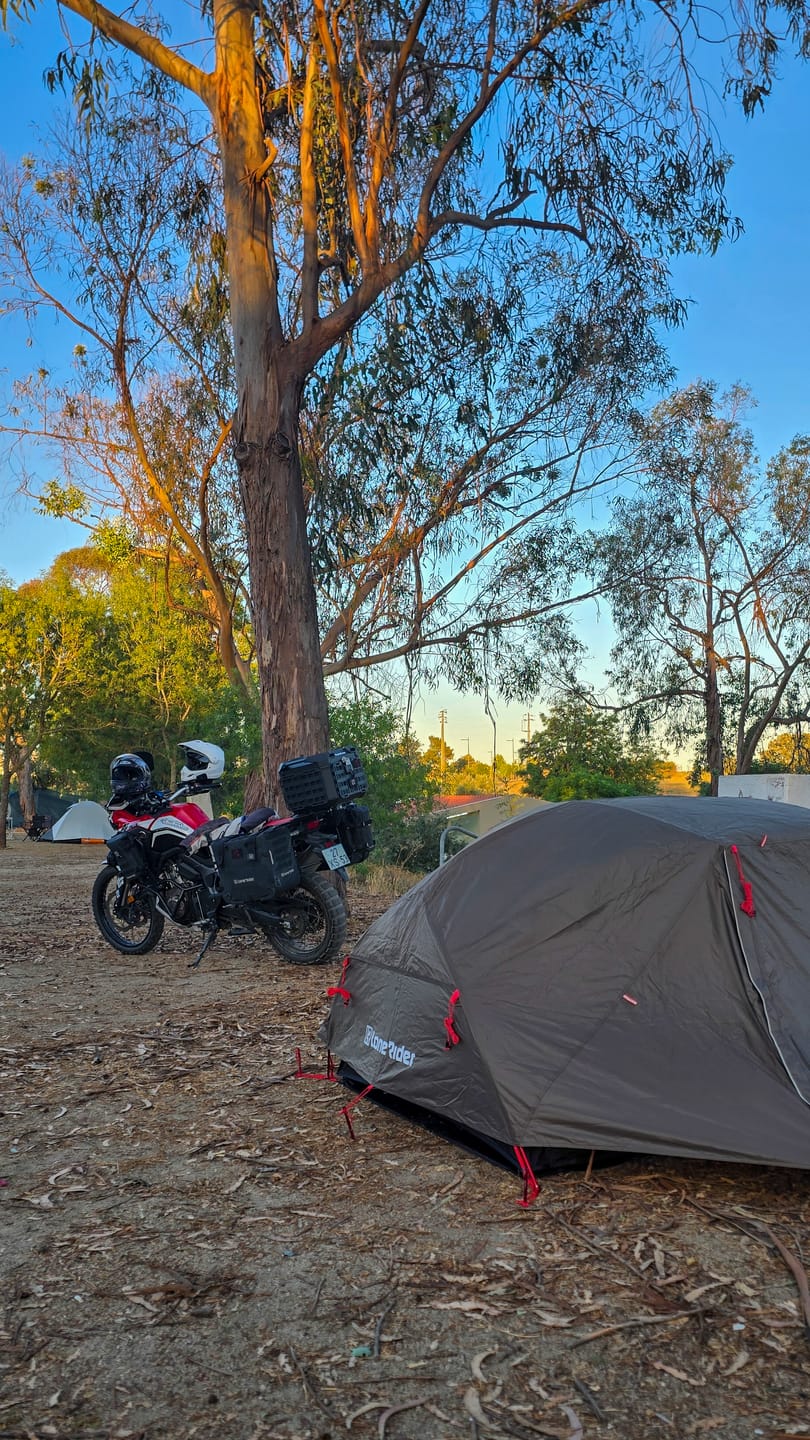Customer photo review of ADV Tent - Adventure Motorcycle Tent