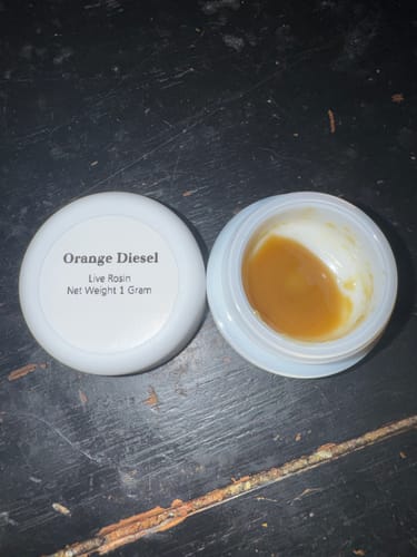 Customer photo review of Orange Diesel | Live Rosin