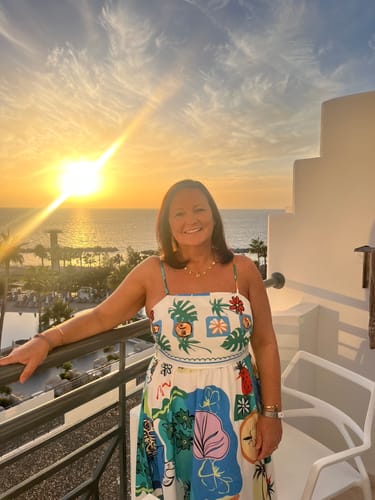 Customer photo review of GOLD OCEAN LETTER NECKLACE