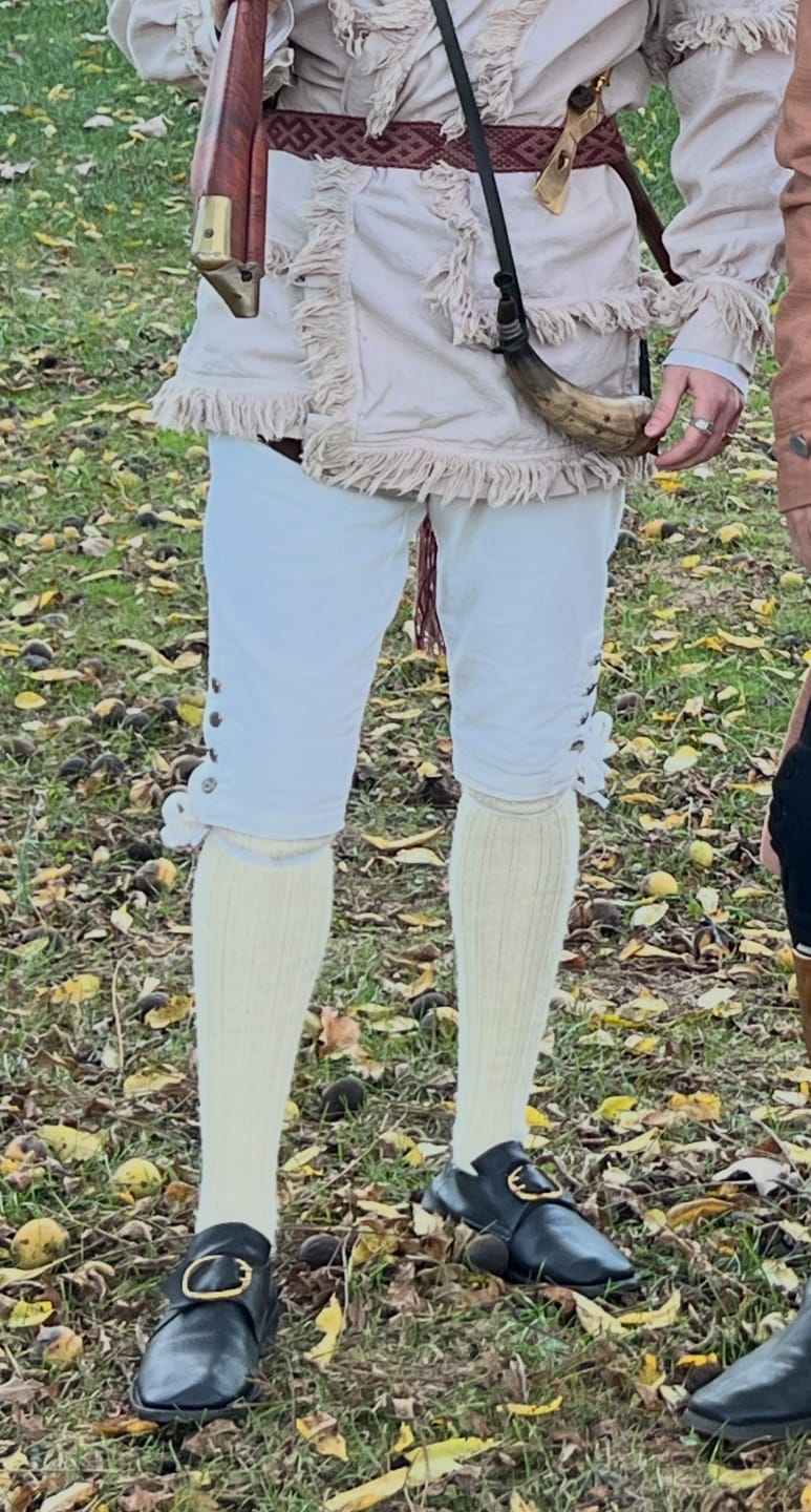 Customer photo review of Knee High Irish Jacob Sheep Socks