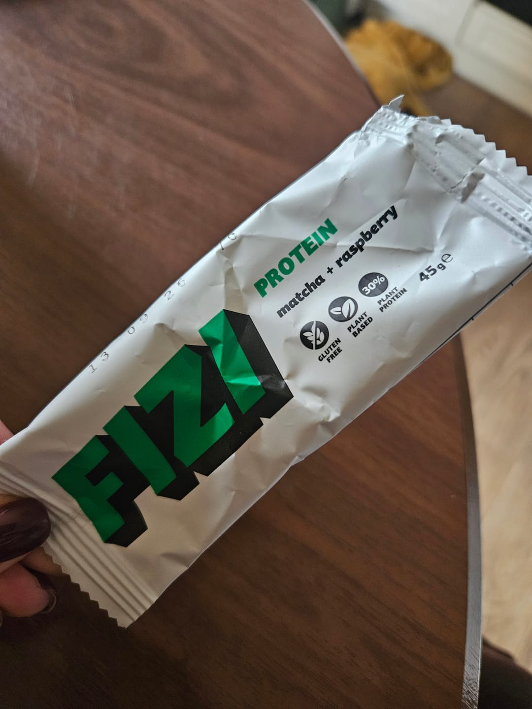 Customer photo review of Matcha + Raspberry