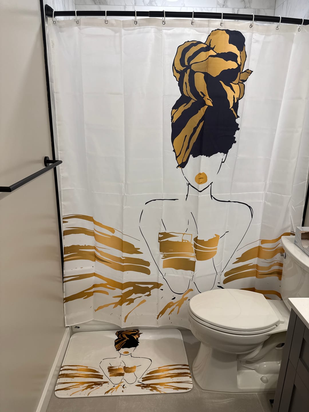 Customer photo review of Oro Bath Mat