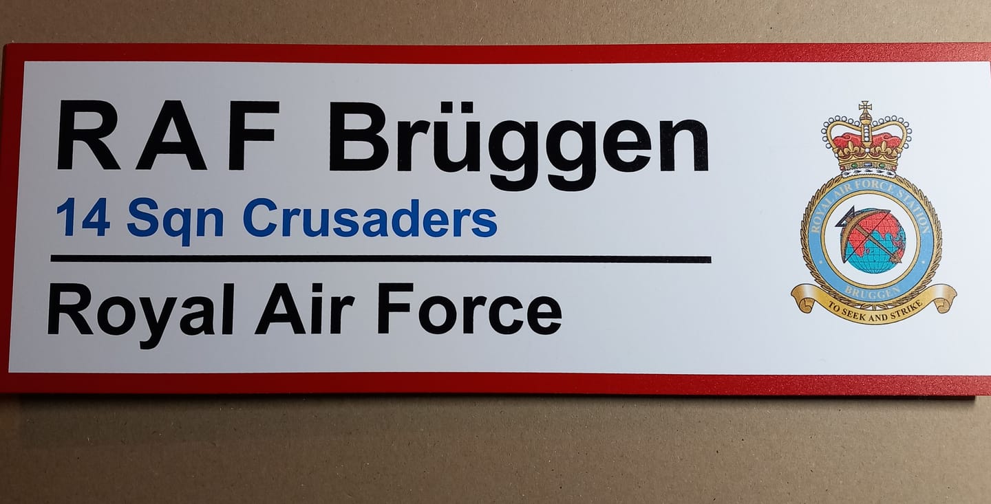 Customer photo review of RAF Station Wall Sign