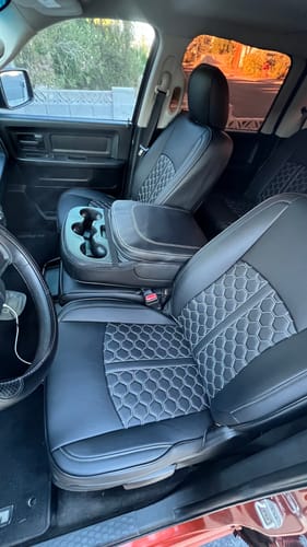Customer photo review of 2009+ Dodge Ram Classic Custom Leather Seat Covers