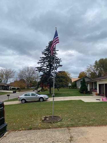 Customer photo review of Ultra Heavy Duty American Flag - 2-ply Polyester - Made In USA