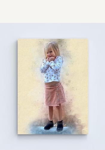 Customer photo review of Personalized photo Painting
