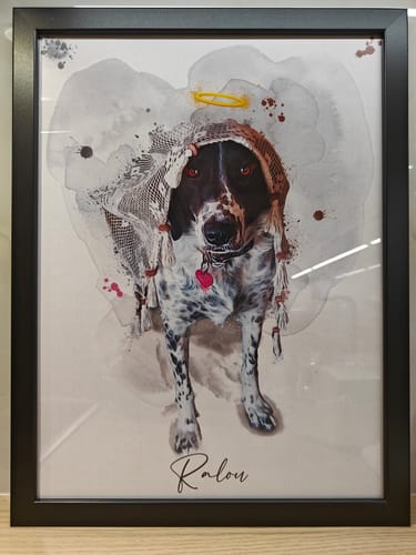 Customer photo review of Πορτραίτο Κατοικίδιου - Νερομπογιά