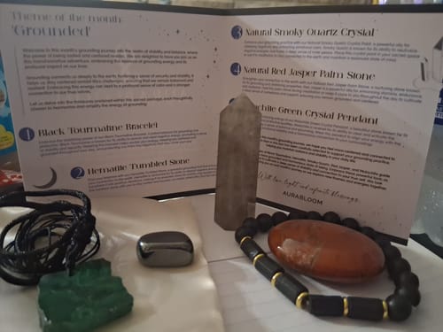 Customer photo review of AuraBloom Subscription Box