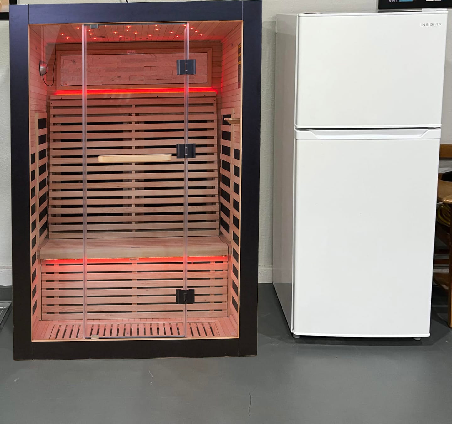 Customer photo review of Outexer HK2 Indoor 2-Person Low EMF Far Infrared Sauna | Hemlock