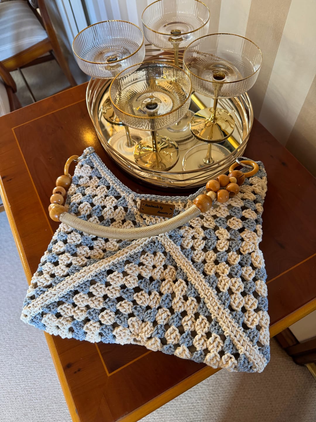 Customer photo review of CrochetPark™ Sunny Holiday shoulder bag crochet kit