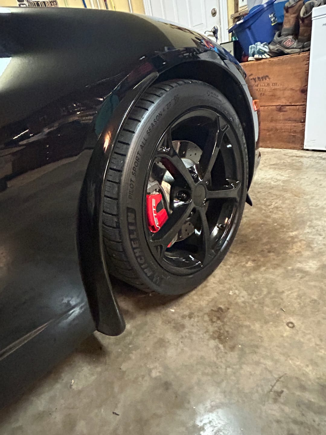 Customer photo review of Chevrolet Corvette C6 Base Front & Rear Splash Guards Mud Flaps