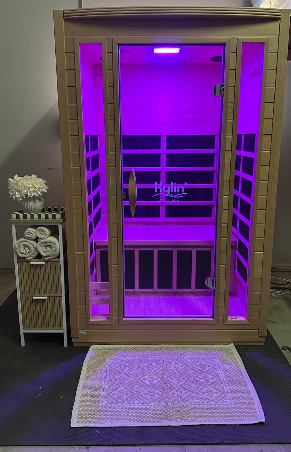 Customer photo review of Kylin Low EMF Premium Carbon Far Infrared Sauna 2 people - K8202