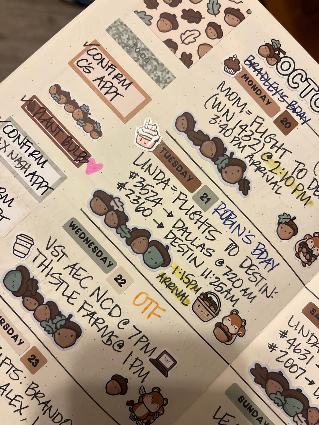 Customer photo review of Birthday Cake! Planner Stickers
