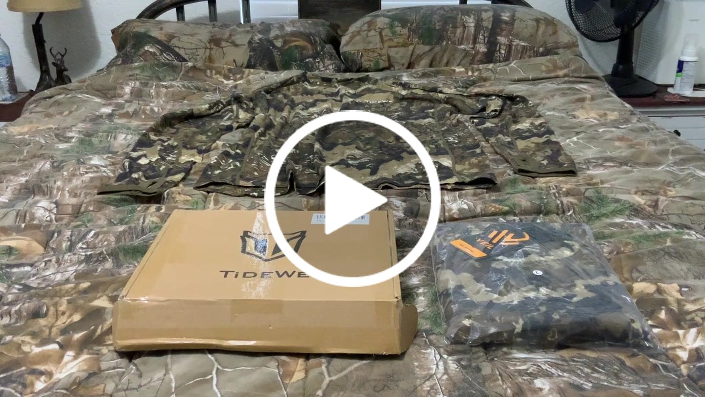 Customer video review of TideWe Merino 150 Men’s Wool Base Layer Hunting