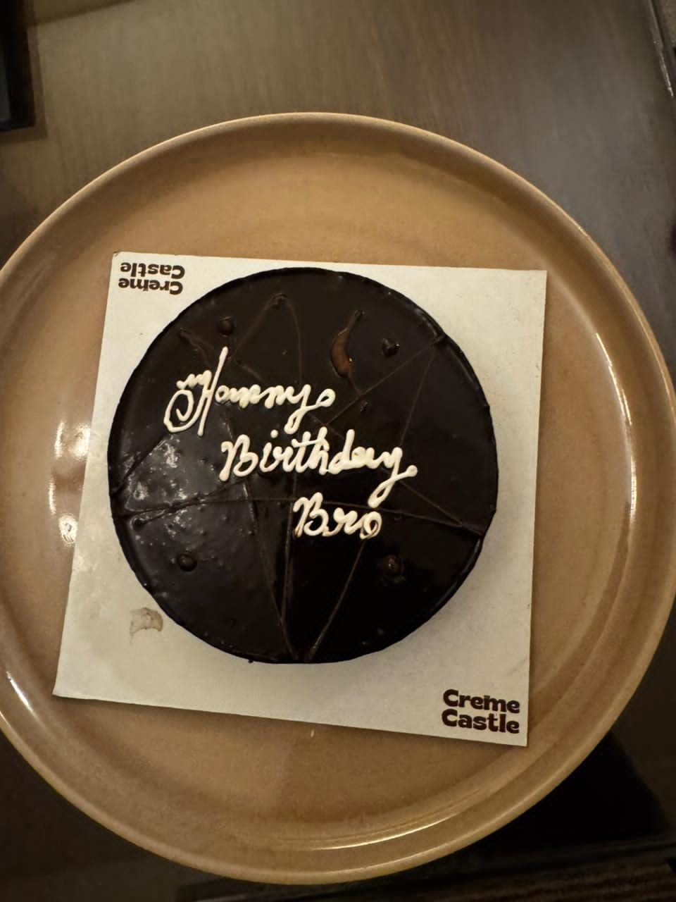 Customer photo review of Sugar Free Chocolate Mousse Cake