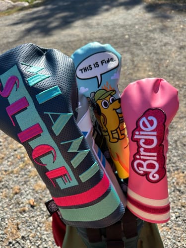 Customer photo review of Birdie Headcover Pink