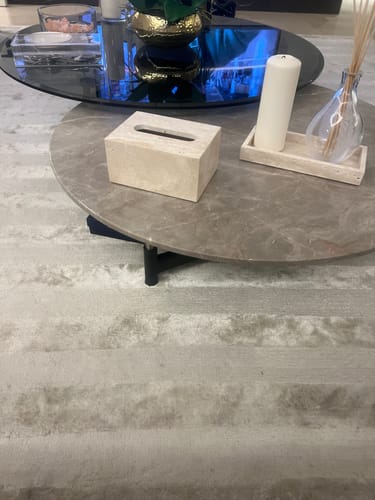 Customer photo review of Yellow Travertine Rectangular Tissue Box SBK834-5A