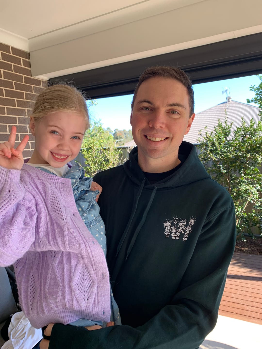 Customer photo review of CUSTOM KID'S DRAWING | HOODIE