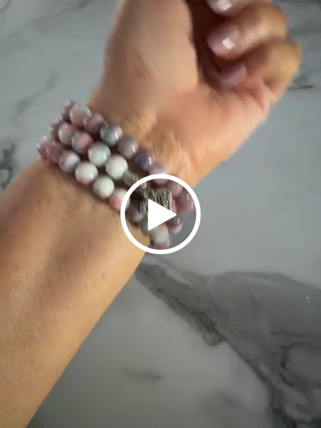Customer video review of Pastel Love Stretch Apple Watch Strap