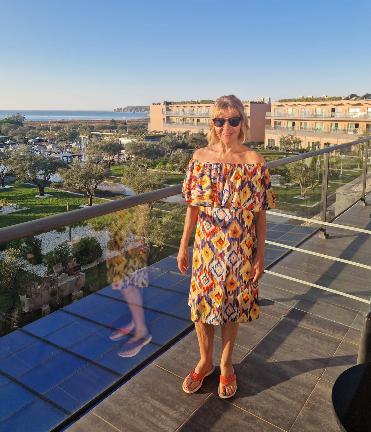 Customer photo review of Diamond Dreams Viscose Challis Fabric