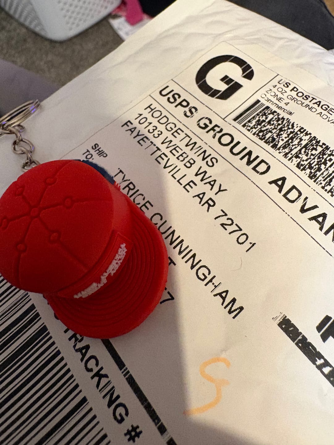 Customer photo review of MAGA Hat Keychain (Limited Edition)