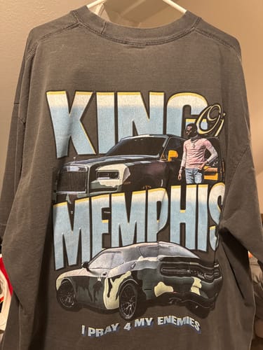Customer photo review of "King of Memphis" T-Shirt | @hathunterss COLLAB | LIMITED TO 24 PIECES!!