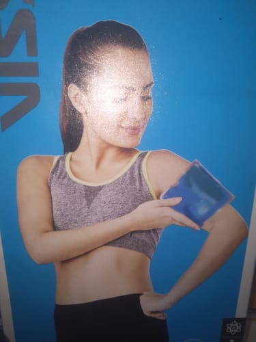 Customer photo review of Icecool Gel Pack | Re-Freezable for Instant Pain Relief & Swelling (Blue)