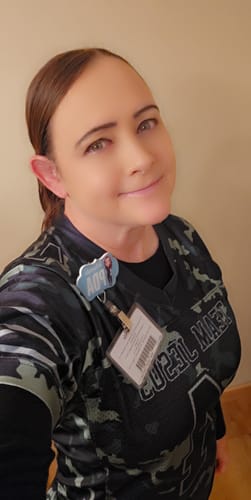 Customer photo review of Custom Camo Black-Green Mesh Authentic Football Jersey