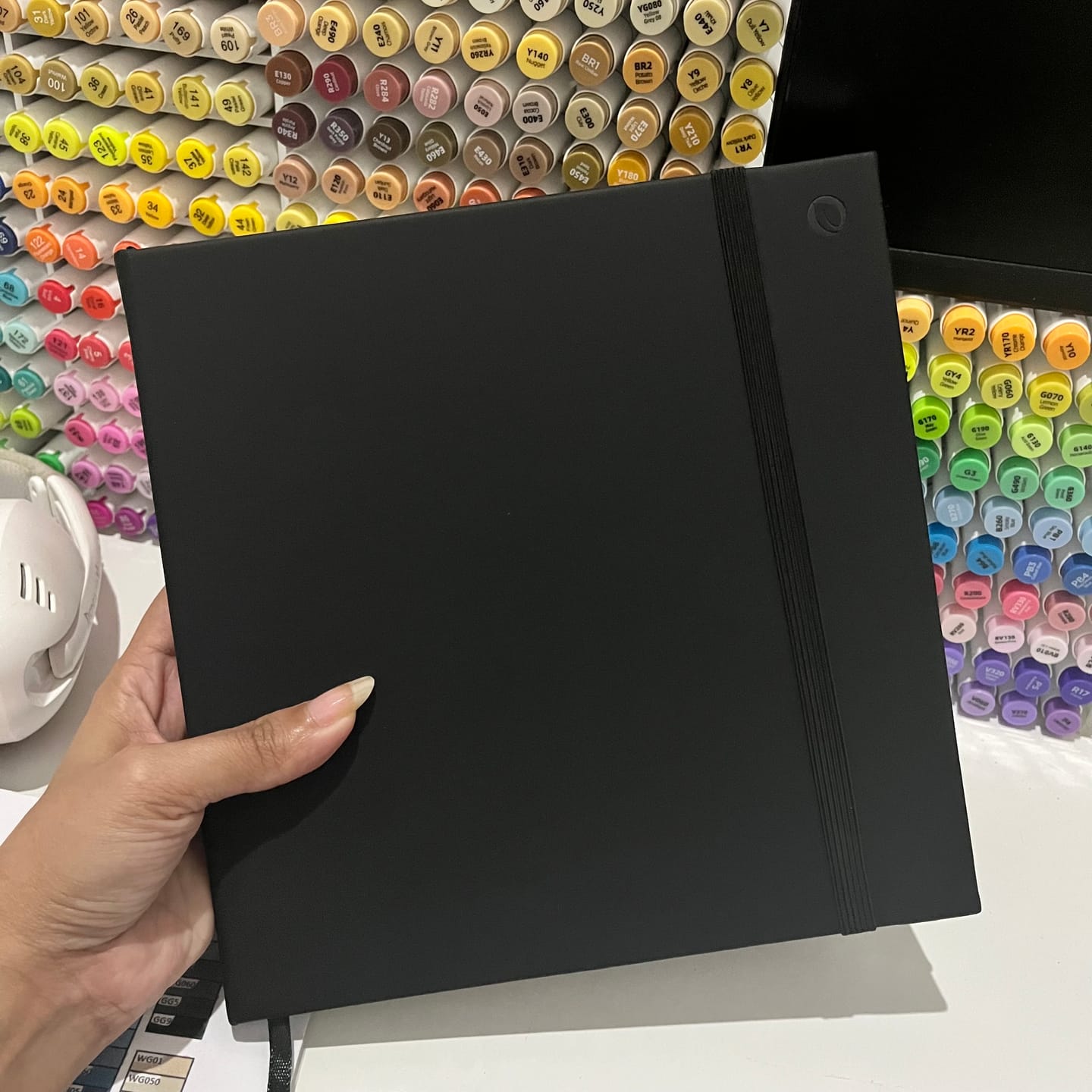 Customer photo review of Ohuhu Bleedproof Double-Sided Marker Pad with PU Cover