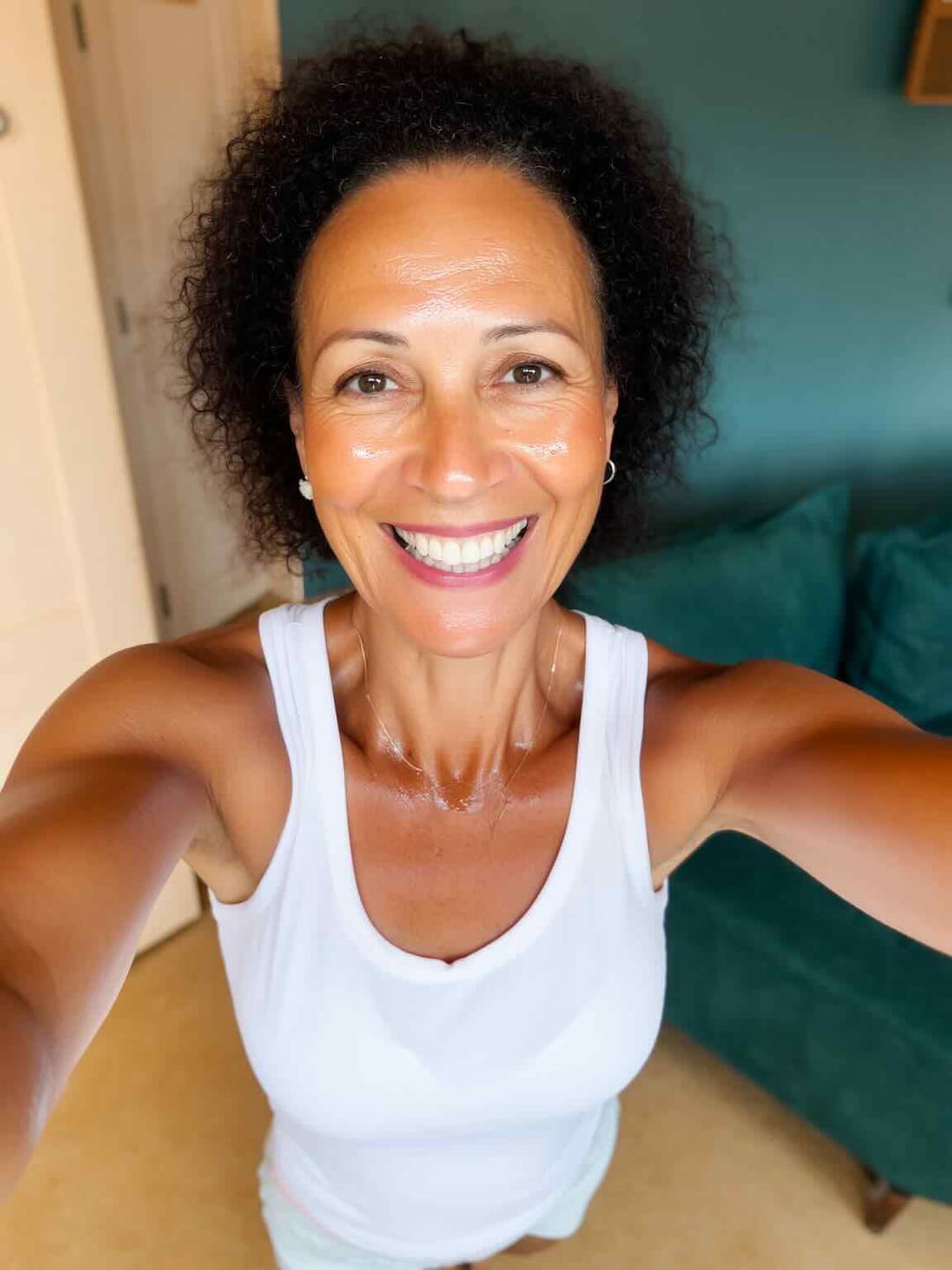 Customer photo review of Collagen Fit™ - Máscara Rejuvenescedora de Colagénio