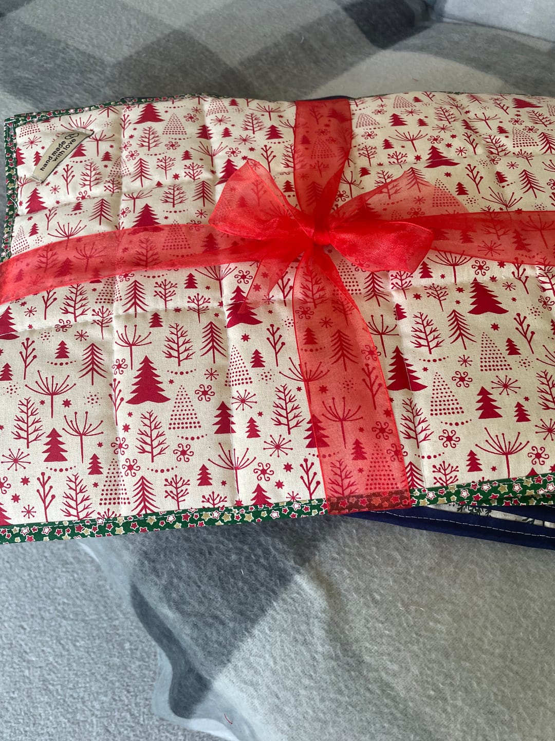 Customer photo review of Festive Trees Christmas Cotton Fabric