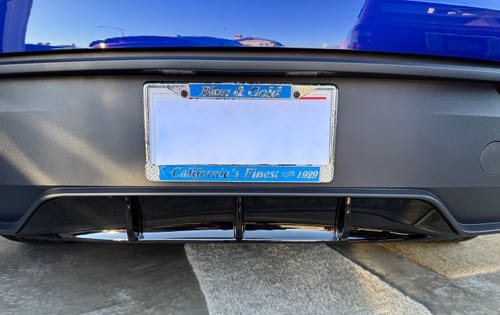 Customer photo review of ABS Rear Bumper Lip Spoiler for Tesla Model Y Juniper 2025+