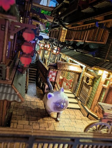 Customer photo review of JiuFen Old Street Book Nook Kit