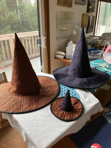 Customer photo review of Spellbound Quilted Witch Hat Sewing Pattern | Digital PDF Pattern