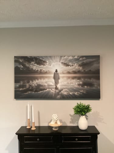 Customer photo review of Walking on Water - Faith Wall Art III