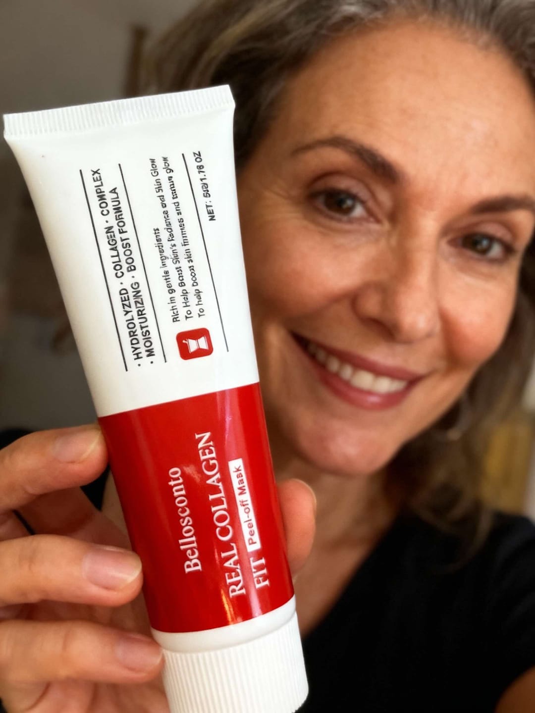 Customer photo review of Collagen Fit™ - Máscara Rejuvenescedora de Colagénio