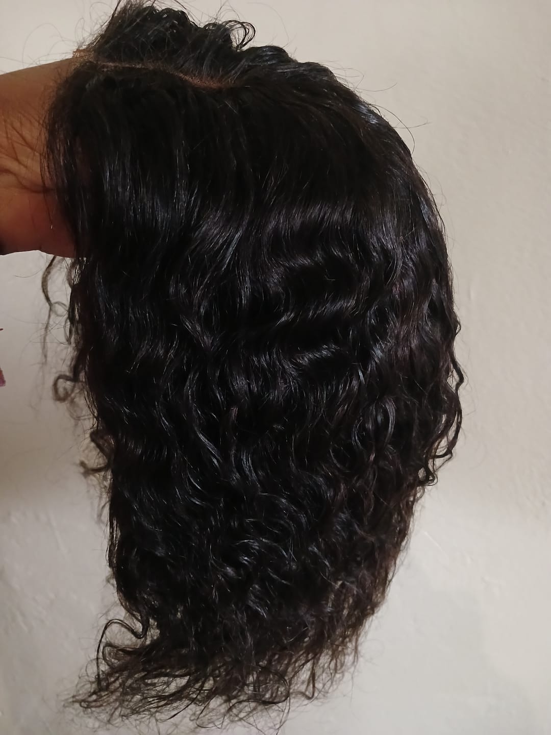 Customer photo review of Brazilian 4x4 Lace Wig - Water Wave 12"