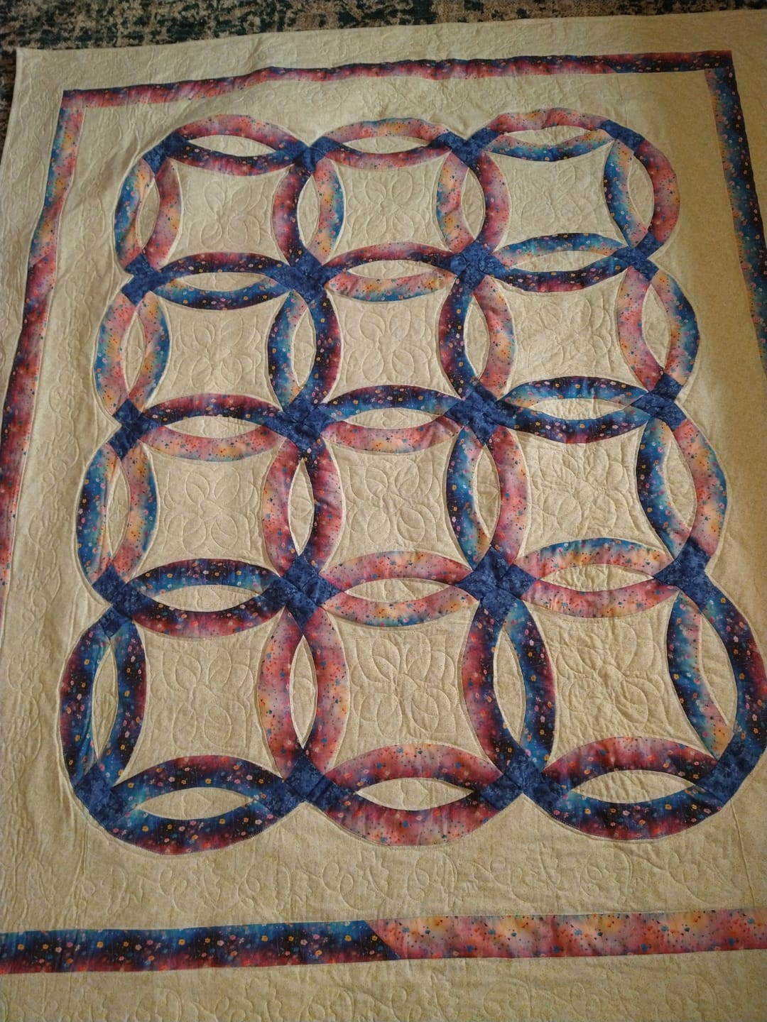 Customer photo review of Floral Ombre Art Splash Fabric