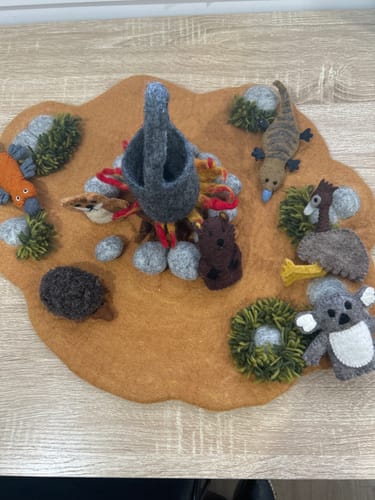 Customer photo review of Wombat Stew Playscape Play Mat (Official Scholastic Australia Licensed)