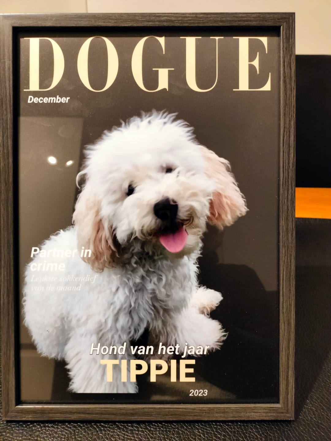 Customer photo review of Dogue - Gepersonaliseerde Poster