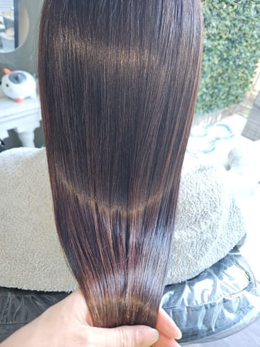 Customer photo review of Kit Lissage Indien Amla Plex 2x1L + Soin Cheveux PCA 200 ml
