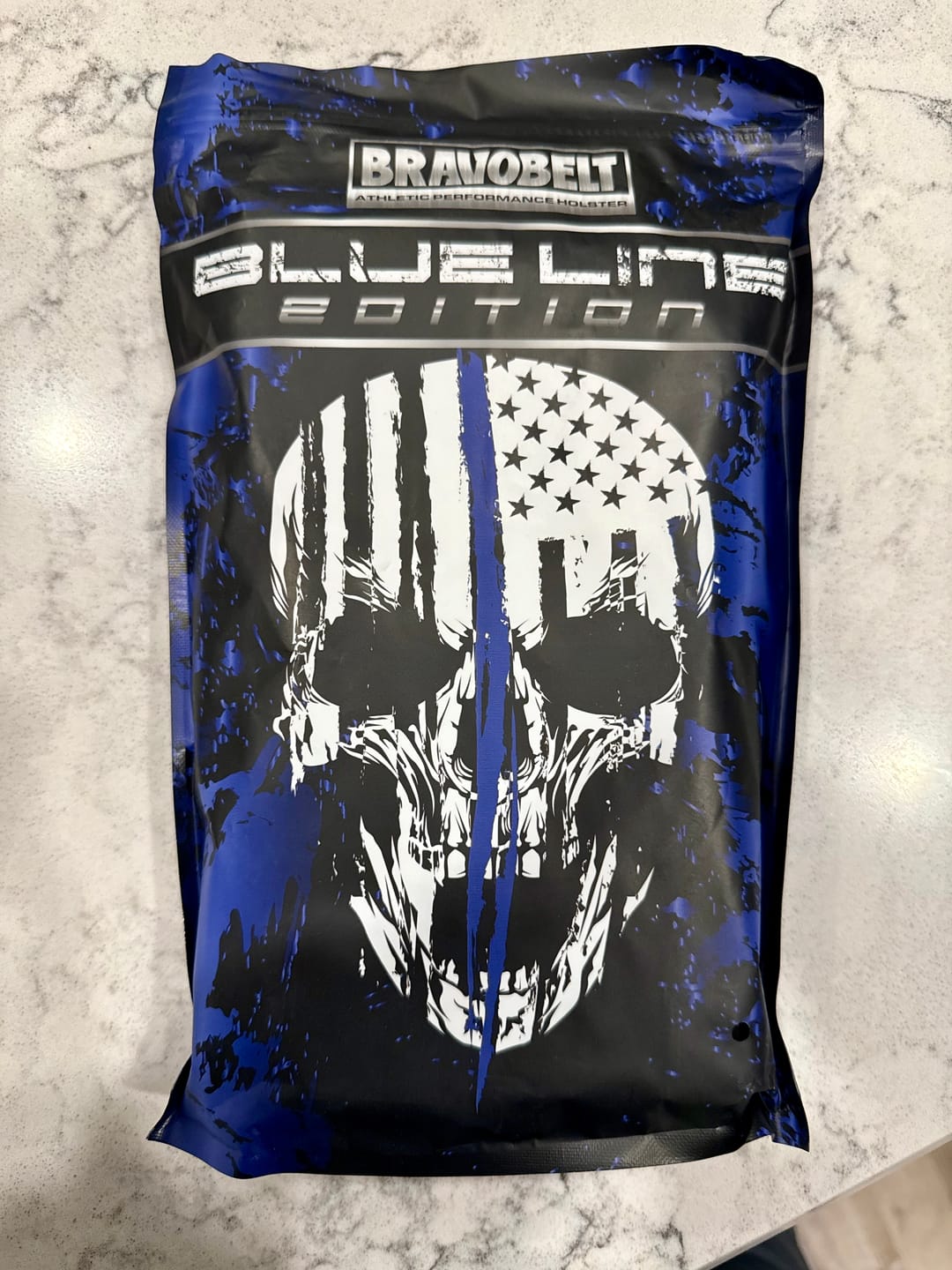 Customer photo review of BravoBelt Belly Band Holster for Concealed Carry - Unisex  - Blue Line Edition