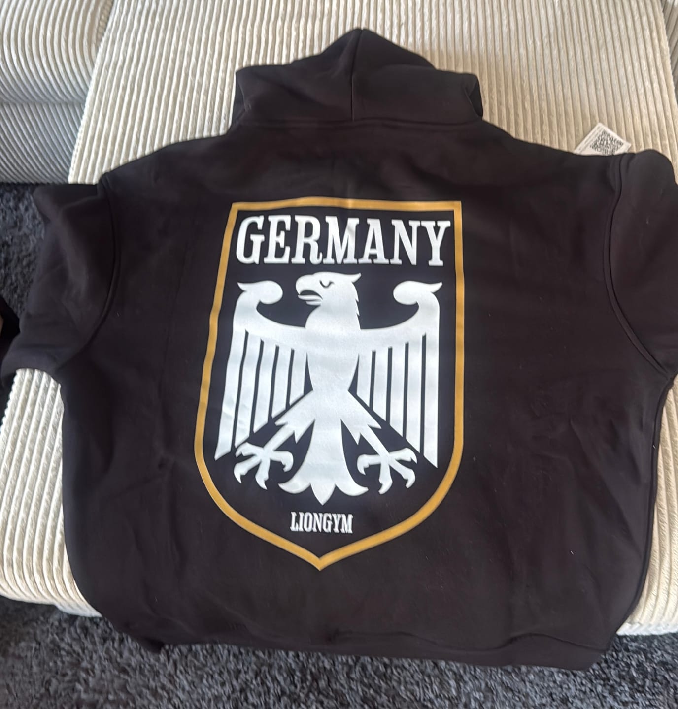 Customer photo review of GERMANY V2 Unisex Oversized Hoodie (Backprint)