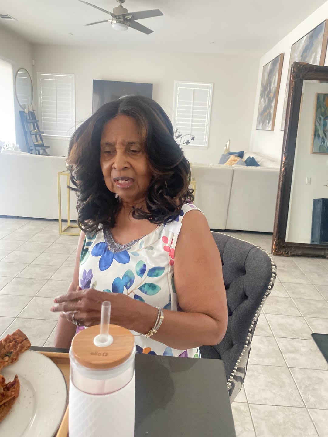 Customer photo review of Sensationnel Dashly Salt & Pepper 4" Deep Part HD Lace Front Wig - SP LACE UNIT 2