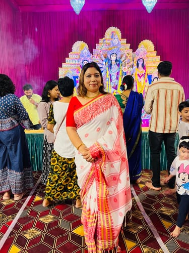 Customer photo review of Roopdarsana Special Khadi Cotton Saree