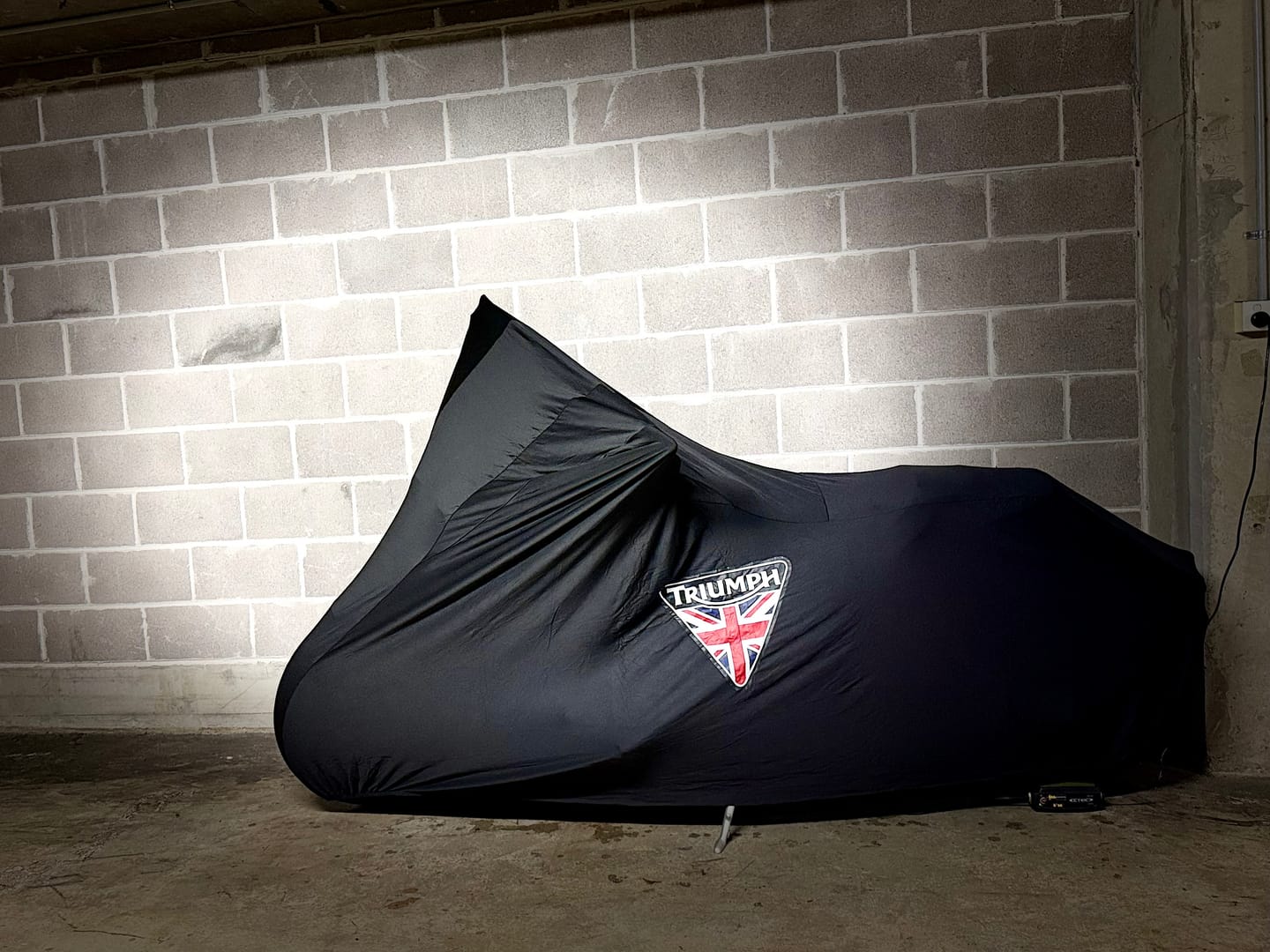 Customer photo review of Indoor Custom Motorcycle Covers