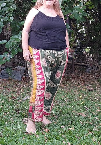Customer photo review of Kantha Harem Pants L/XL (14114)